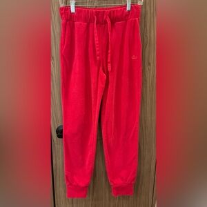 Juicy By Juicy Couture Womens Pink Terry Cloth Joggers W/pockets Size XS